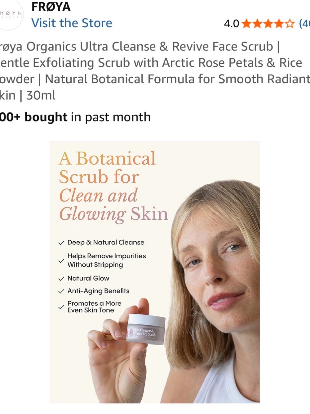 Froya Organics Ultra Cleanse Revive Face Scrub — Brand Nee! - Picture 4 of 8